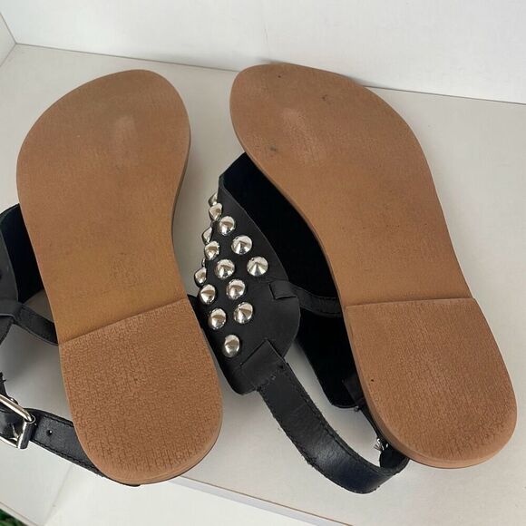Ecote Studded Leather Slingback Sandals 7.5 - Picture 8 of 8
